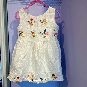 White embroidered dress-4T